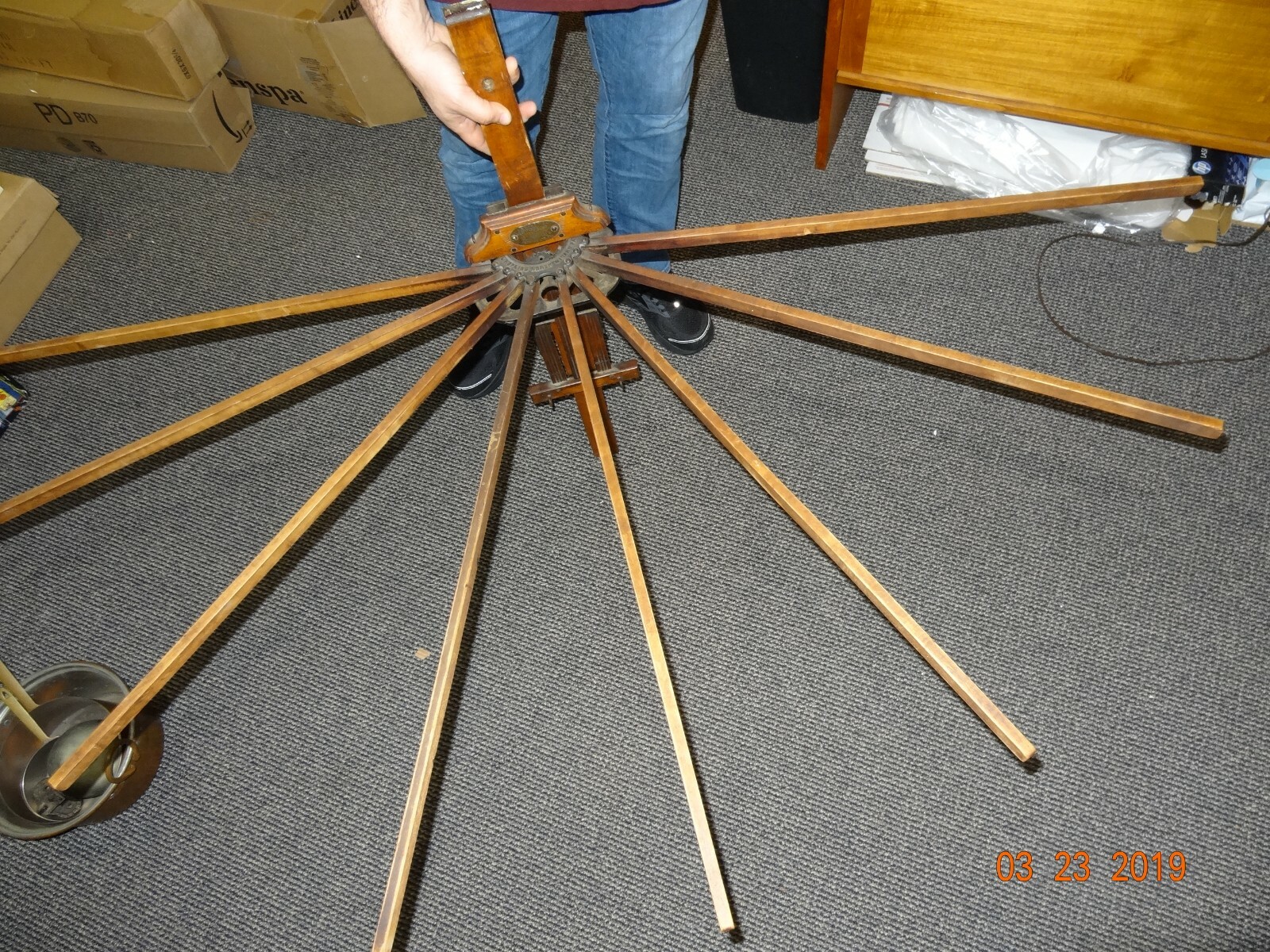 Vintage Antique Perfection Clothes Drier 1880s ,L Hopkins North Girard PA.