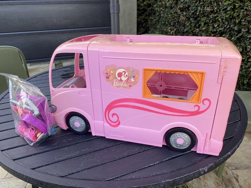 Barbie 3-in-1 DreamCamper Vehicle With Pool & Accessories (GHL93)please Visit