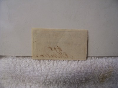 Authentic Confederate 4 Dollars Bond Coupon Came from a $100 bond 1861