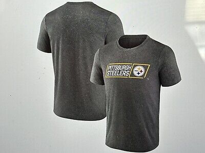 Pittsburgh Steelers NFL Men's Quick Tag Gray Athleisure T-