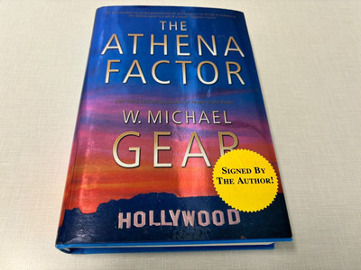 Athena Factor W Michael Gear movie star in peril SIGNED 1st ed prt LN- 2005 hdbk