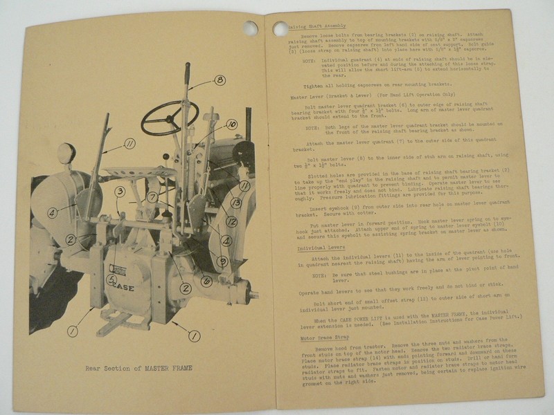 Vintage J.I. Case Master Frame “V