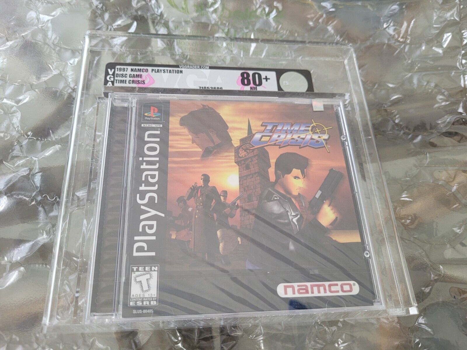 Time Crisis Playstation 1 NTSC USA VGA 80+ Silver NOT WATA Time Crisis Playstation 1 NTSC USA VGA 80+ Silver NOT WATA