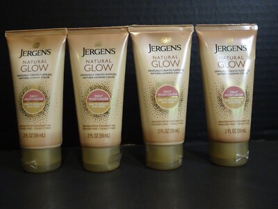 JERGENS NATURAL GLOW FAIR TO MEDIUM Skin Tones MOISTURIZER 4 - 2 FL OZ NEW