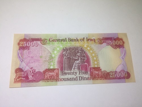 20 X 25000 Authentic Uncirculated Iraqi Dinar 500K Total