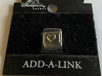 Authentic Walt Disney Parks - Add A Link Charm - Heart - Disney