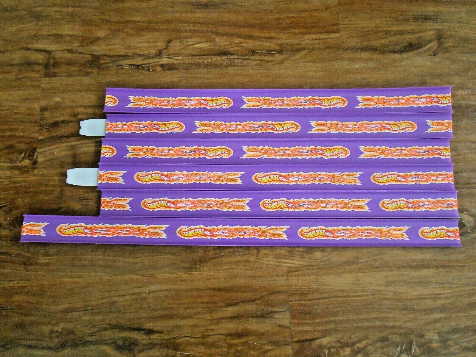 Vintage 1990s Hot Wheels Flame Track Purple 5 pcs. 20