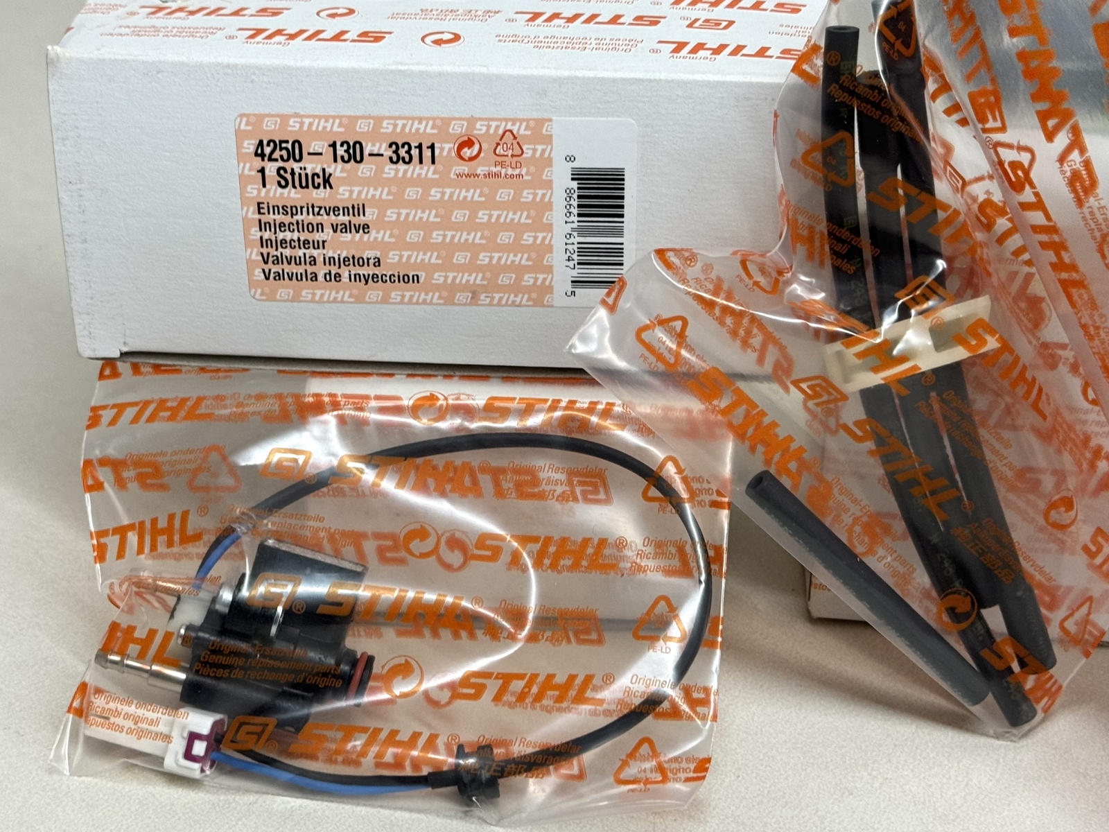 STIHL OEM INJECTION VALVE 4250 130 3311 TS500I TS480I TS 480 500 I GENUINE - Picture 1 of 3