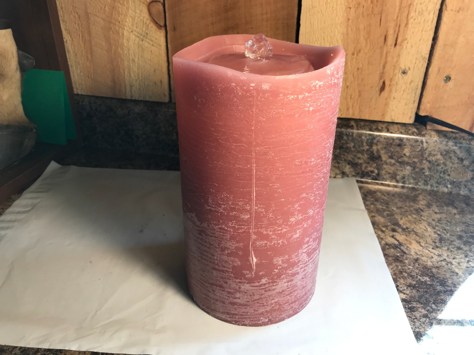 Aqua Flame Flameless Candle Fountain with Timer