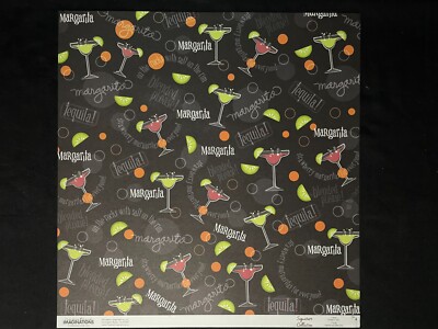 CREATIVE IMAGINATIONS ''DRINKS'' 12X12 SS-DS PAPERS, VELLUM AND CARDSTOCK STICKERS