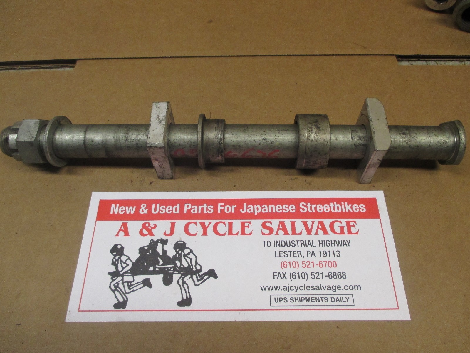 2005-2006 Kawasaki Ninja ZX6R ZX636, rear wheel axle, rear