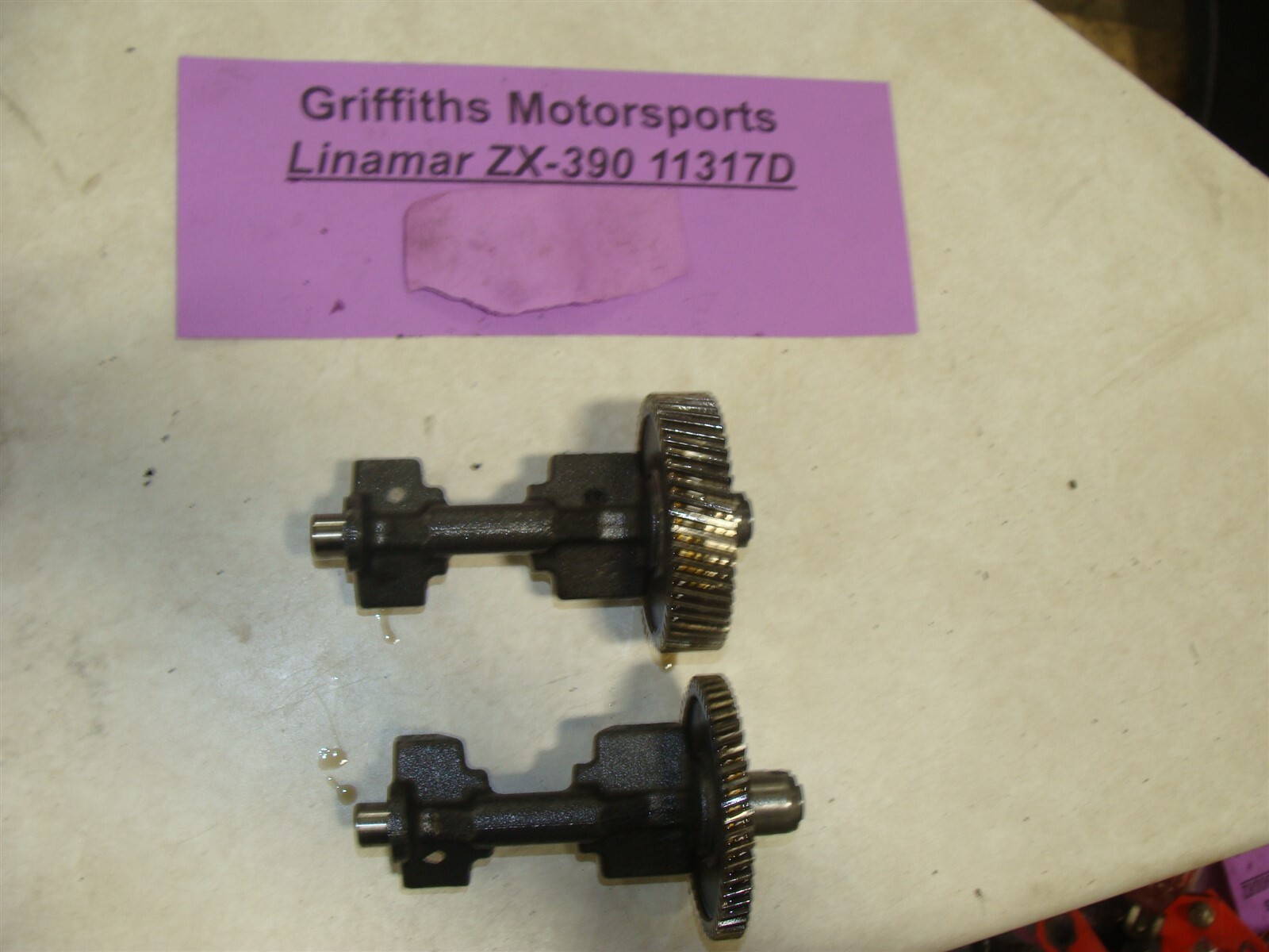 ONAN ELITE LINAMAR 14HP ZX390 crank balance weight shafts
