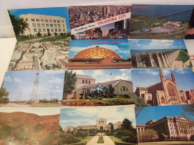 OKLAHOMA! OK. 50+ POSTCARD LOT PICTURESQUE VIEWS OF ROADSIDE AMERICANA! #147
