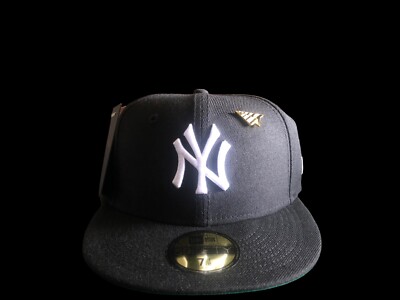 New Era Paper Planes x New York Yankees 59Fifty MLB Fitted Hat Black Size 7 1/8