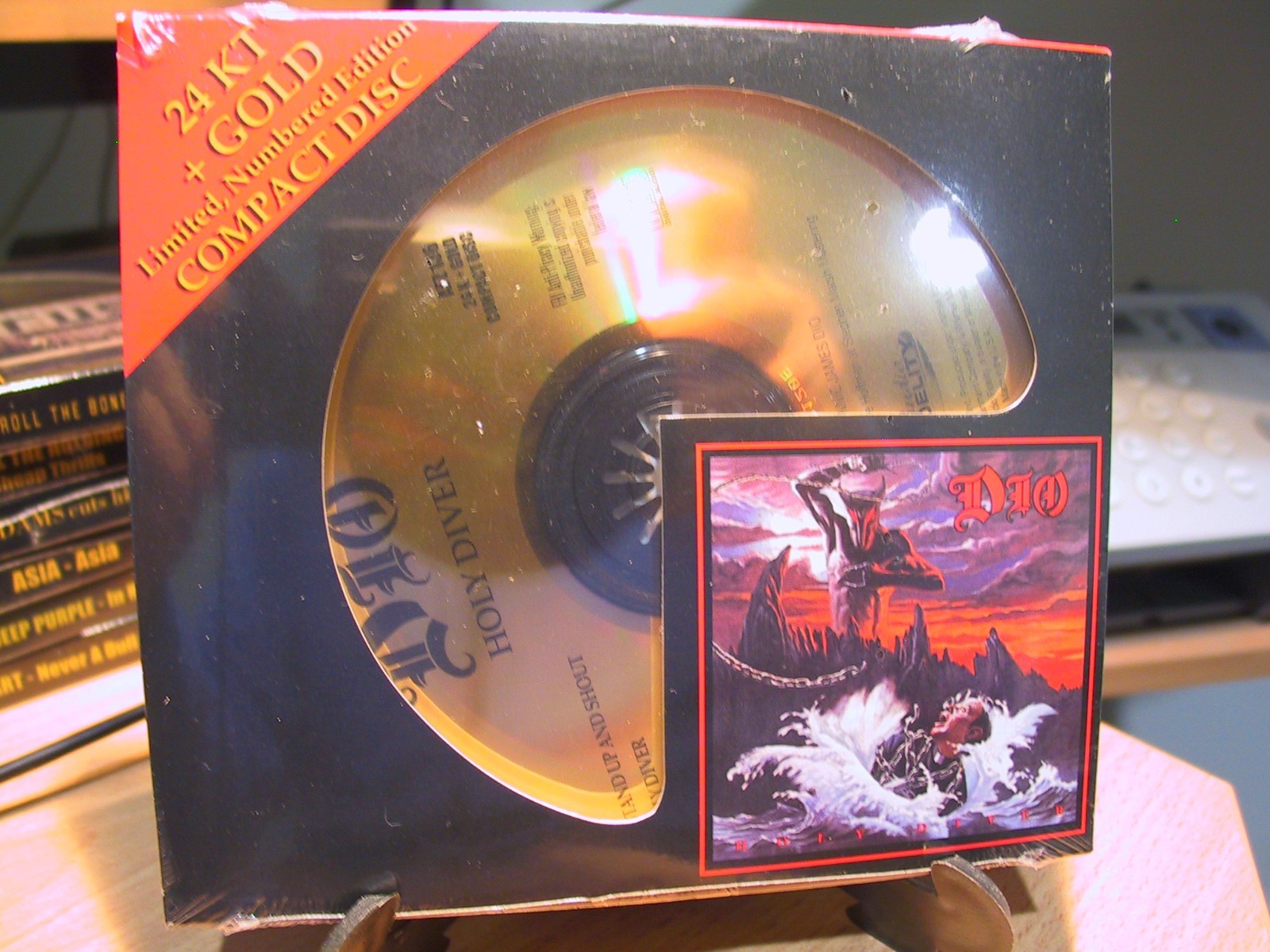 高音質 24K + GOLD CD！DIO / ディオ / HOLY DIVER 24k Gold CD AFZ-136 Dio Holy Diver Sealed # 0475/5000 Audio