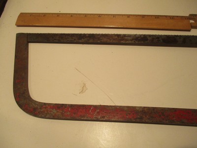 24 INCH FIELD WORKS MEAT SAW.