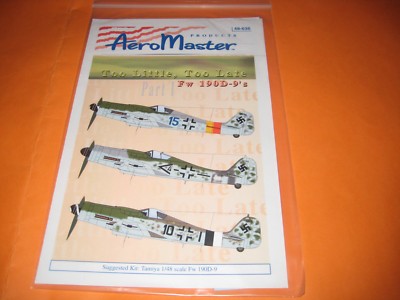 FW-190 D BY AEROMASTER DECALS AMD.48636