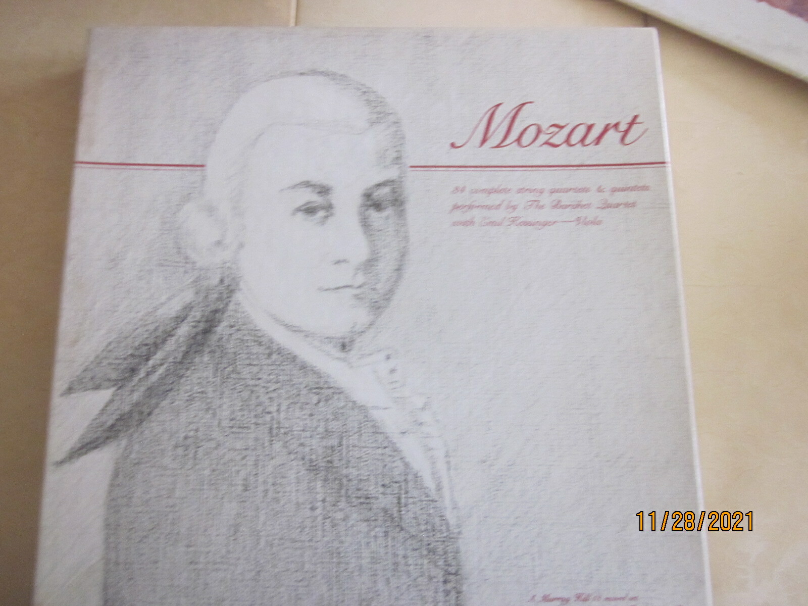 米11discs LP Barchet-quartett, Emil Kessinger Mozart 34 Complete String Quartets &amp;amp; Quintets 920409 MURRAY HILL /01660 MOZART Complete Quartets & Quintets - BARCHET QUARTET