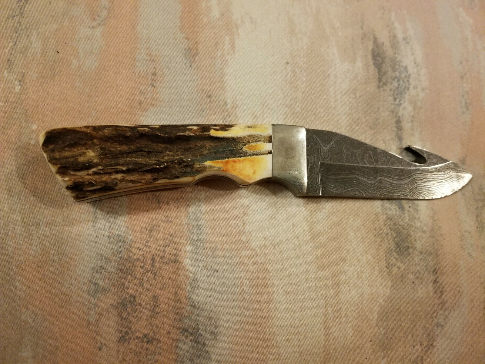 BEAR MGC CUTLERY 544D 7 7/8 inch GUTHOOK DAMASCUS BLADE BEAR MGC CUTLERY 544D 7 7/8 inch GUTHOOK DAMASCUS BLADE