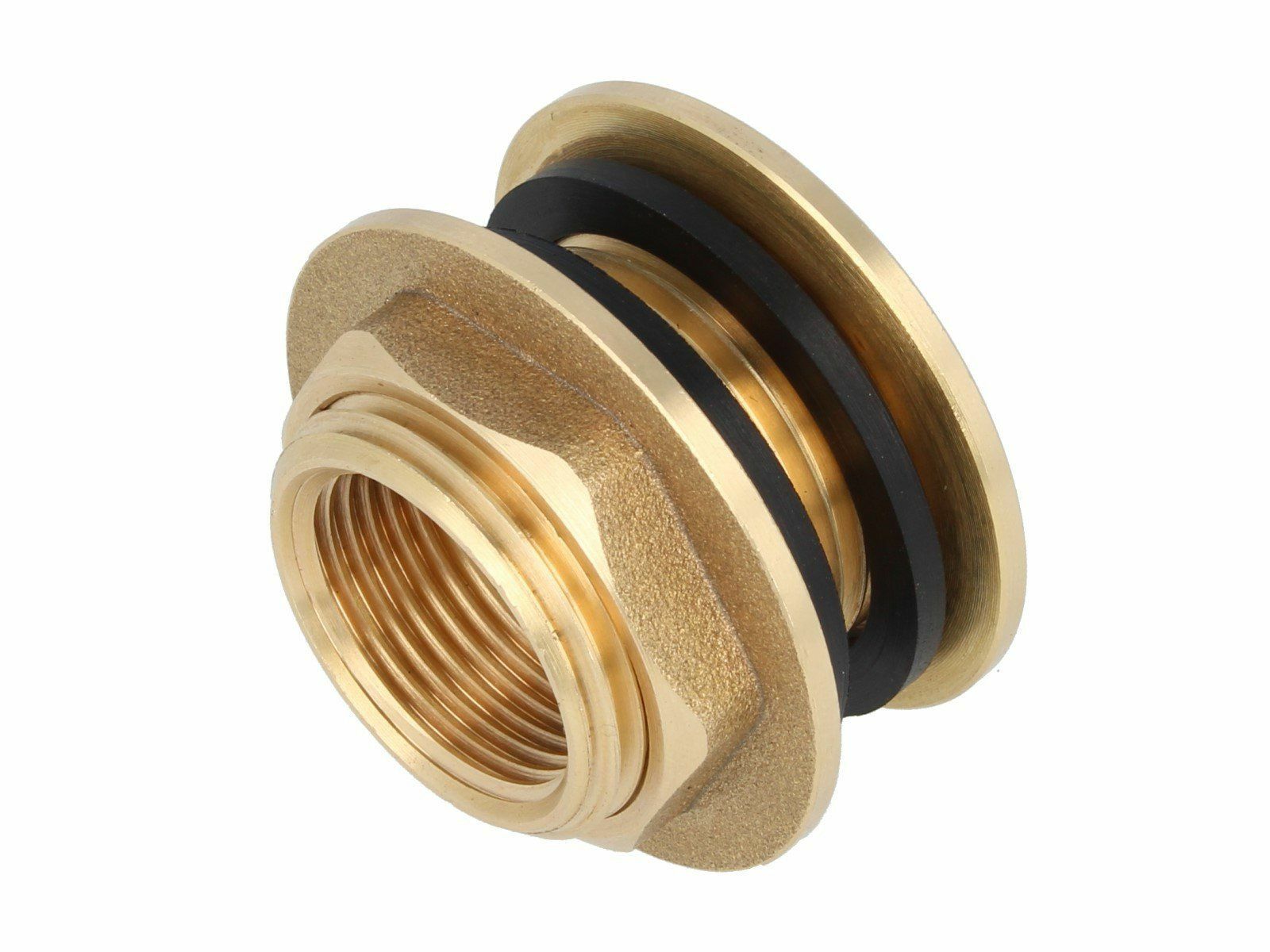 tecuro Behälterverschraubung Durchführung 3/4 x 1 Zoll - für Tanks und Fässer