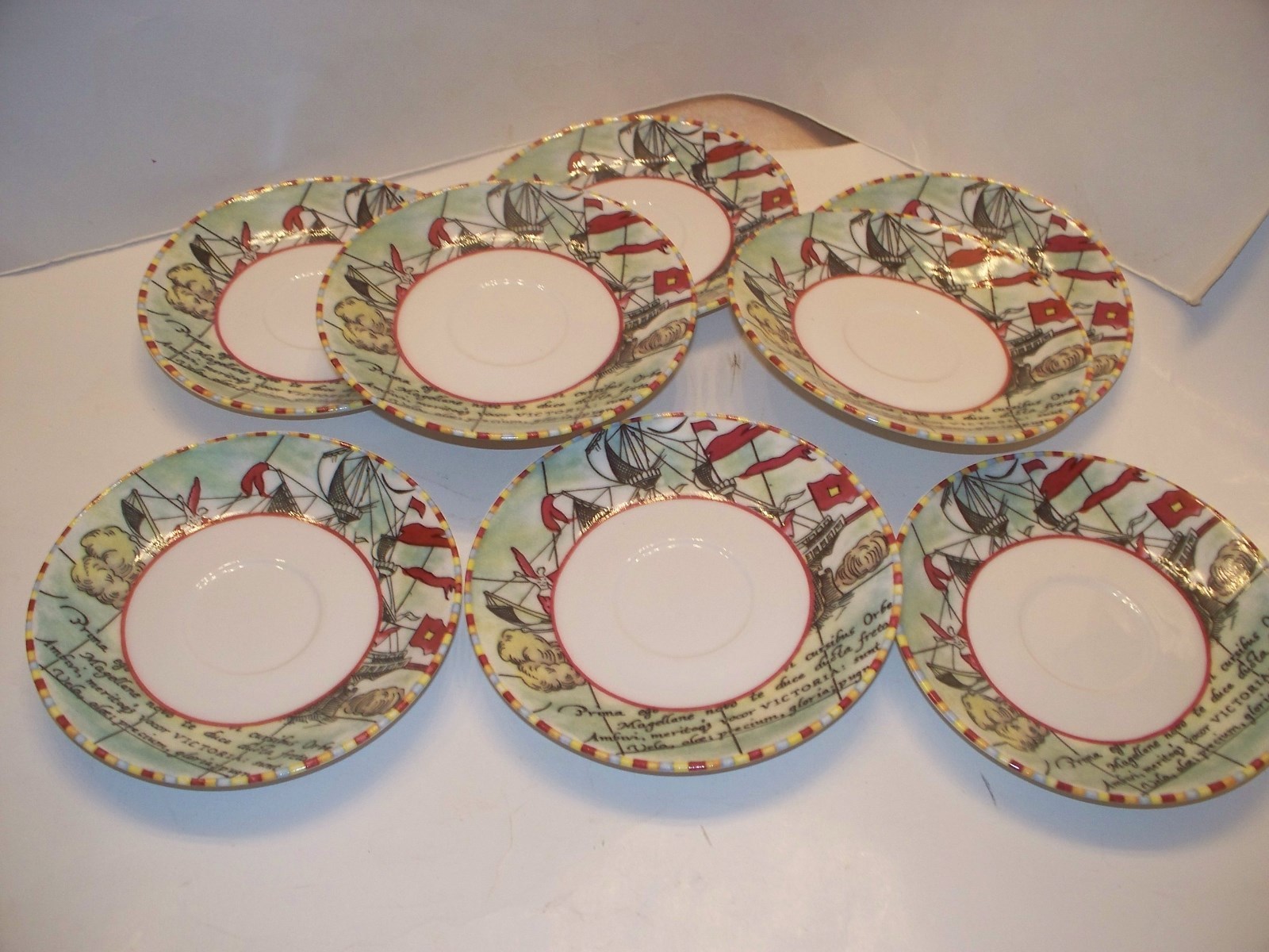 International Tableworks Magellan 81 Saucers Set of 8 International China 5 1/2