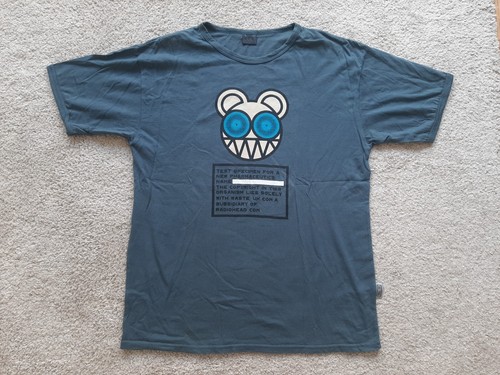 90’s Radiohead TシャツサイズＬアイルランド製　ビンテージUSED 90's Radiohead TシャツサイズLアイルランド製 ビンテージUSED