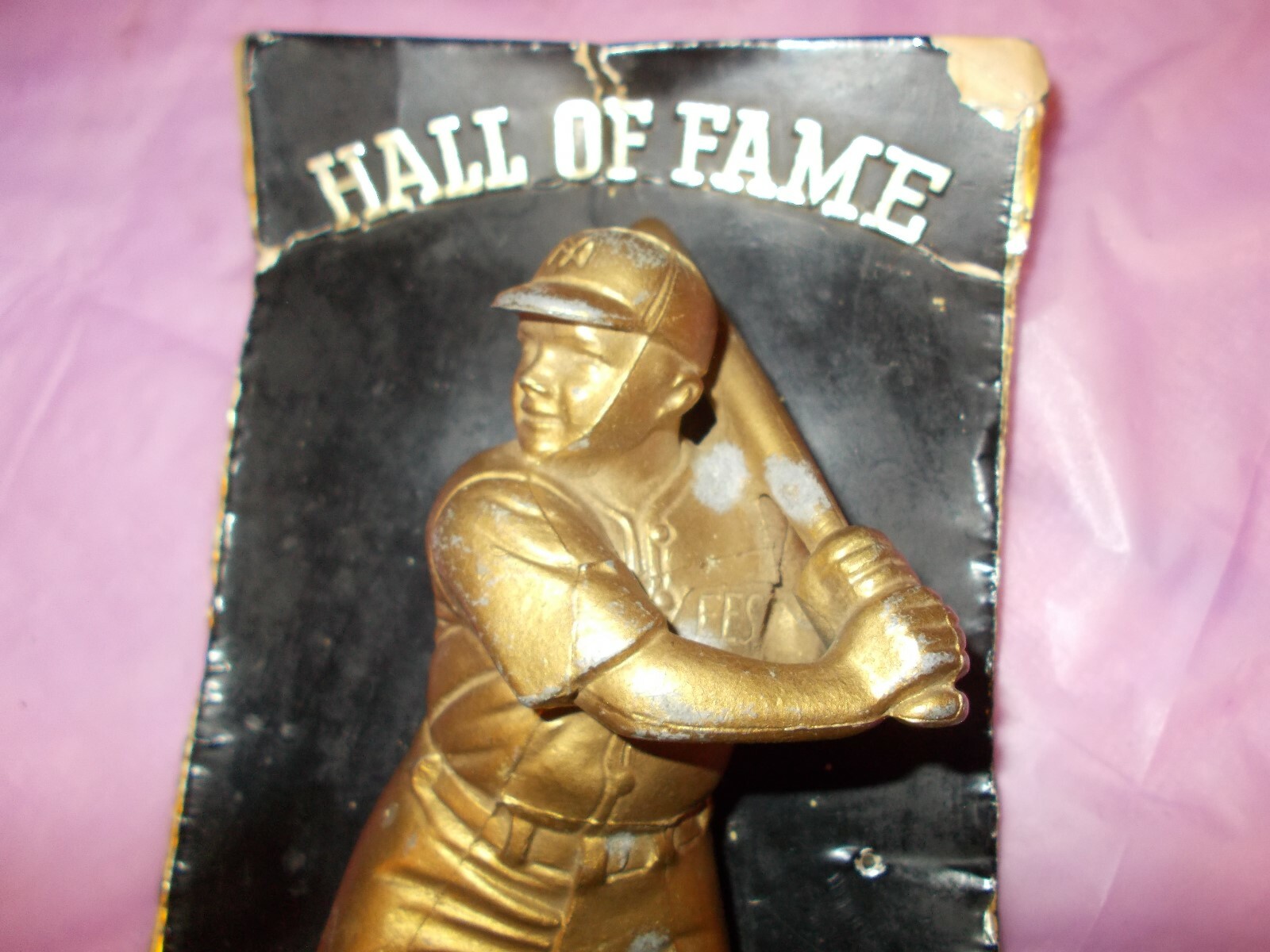 BABE RUTH DATED 1957 ORIGINAL RED TOP HALL OF FAME SPORT SERIES #1FIGURE ON CARD