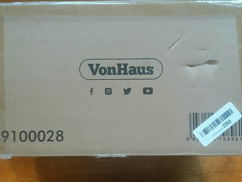 VonHaus 7.5 Amp Electric Handheld Wood Planer Woodworking with 2 Spare Blades
