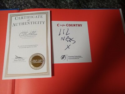 Lil Nas X Signed Book C Is For Country auto COA new Music Artist First Edition