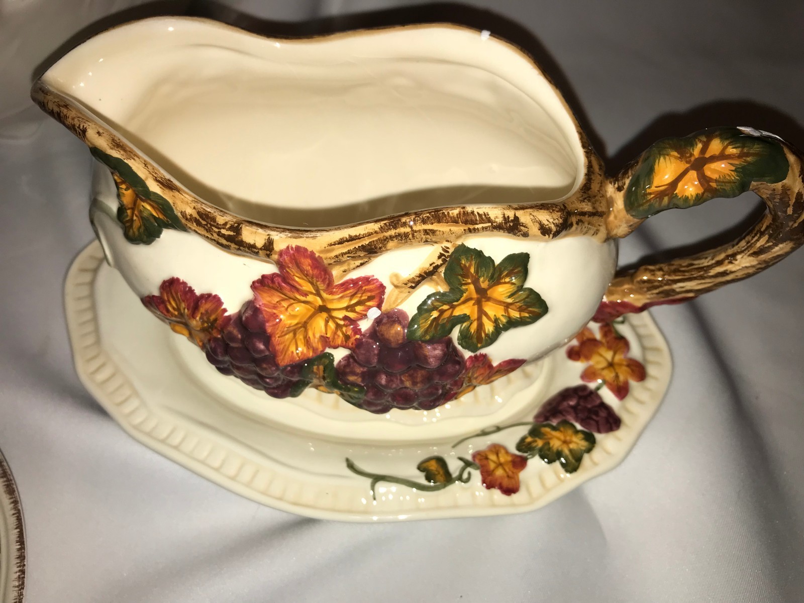 THANKSGIVING Table Serving Pieces - Leaf Motif - Beautiful!