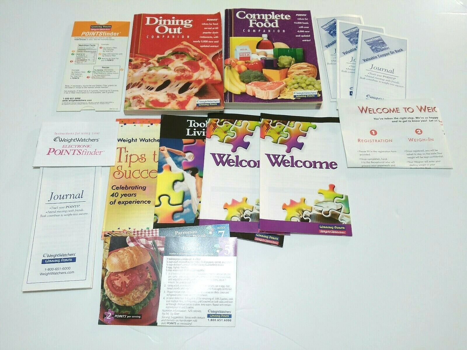 Weight Watchers Dining Out complete Food Companion Replacement Tips Parts Case