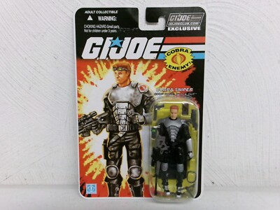 HASBRO GI JOE - CLUB EXCLUSIVE FSS - COBRA SNIPER BLACK OUT - NEW #U