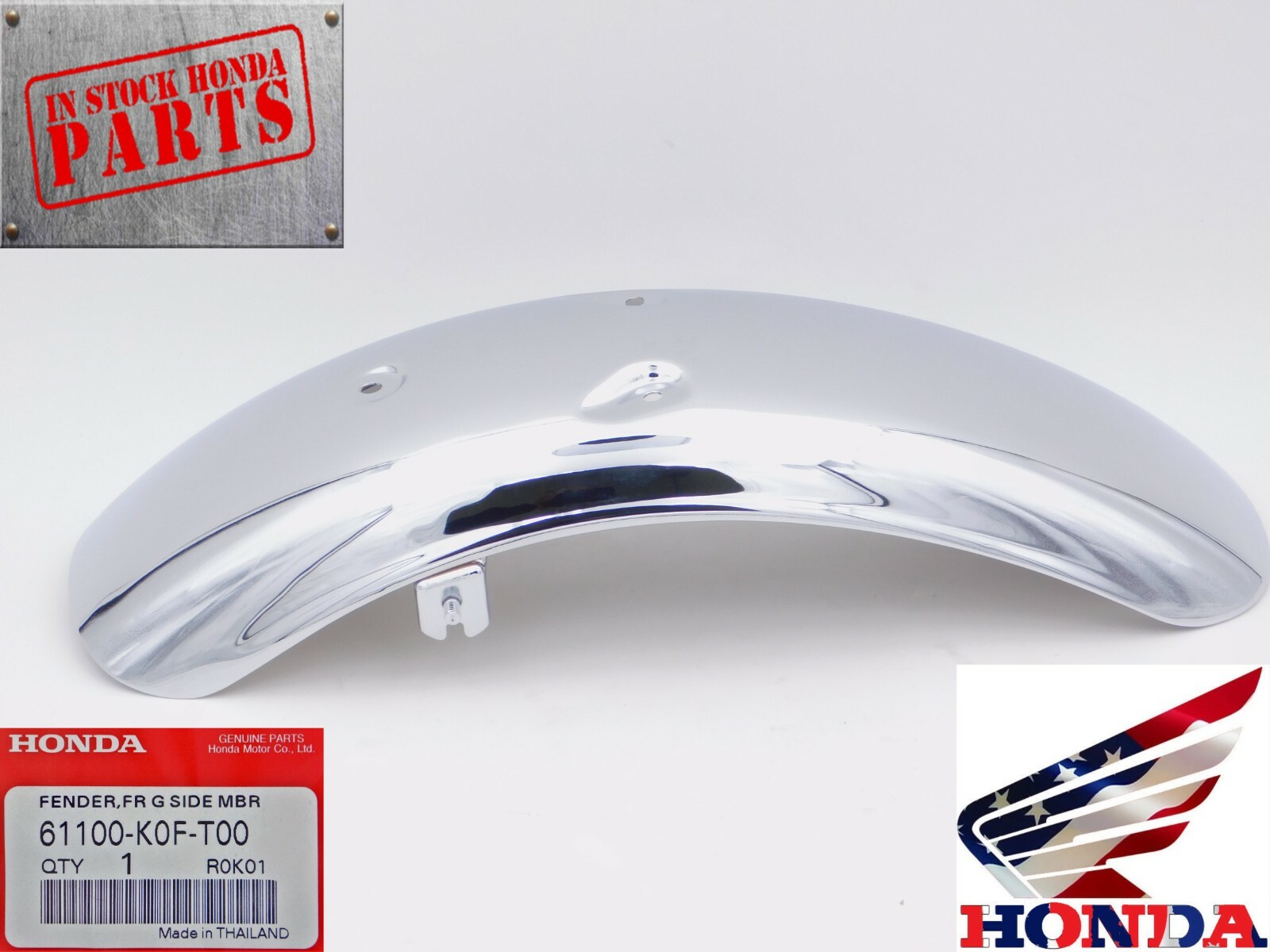 HONDA FRONT FENDER 2019-2025 Z125 MONKEY 125 OEM CHROME