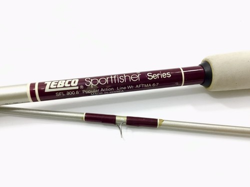 Zebco Sportfisher SFL 800 8' Vintage 2 Pc. Fishing Rod