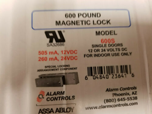 Alarm Controls 600S Single Door Electromagnetic Lock
