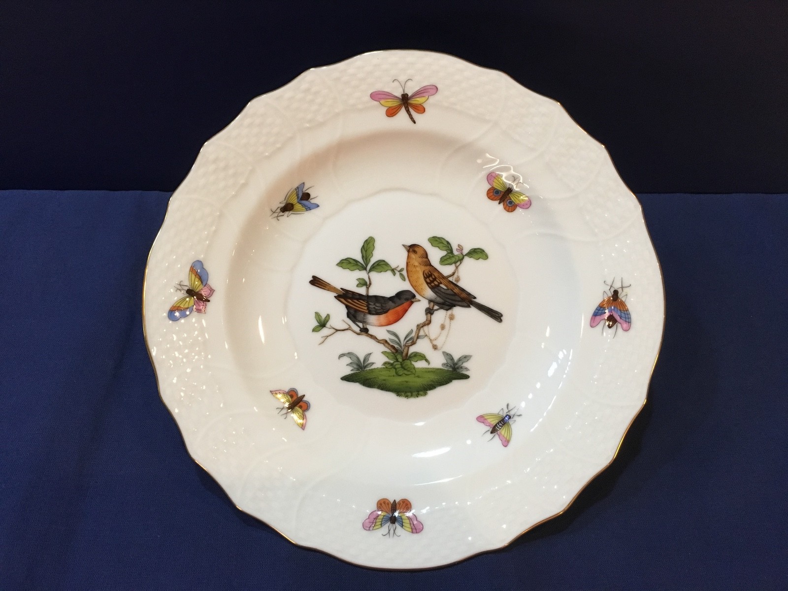 Herend Rothschild Bird 4-Piece Place Setting Motif #9 Brand New