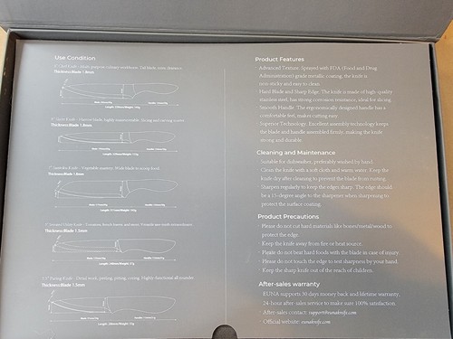 Euna Knife Set With Custom Knife Block