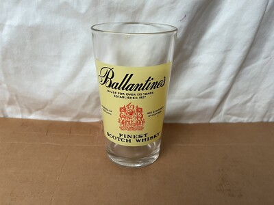 Vintage 1960 s Ballantine s Fine Scotch Whiskey Of Scotland Highball Glass