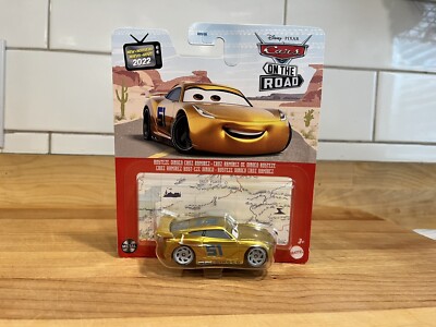 Disney Pixar Cars RUSTEZE DINOCO CRUZ RAMIREZ Gold imperfect package