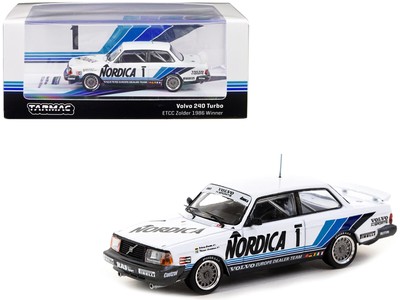 Tarmac Works T64-050-86ETC01 Volvo 240 Turbo #1 Cecotto - Lindstrom Winner 1/64