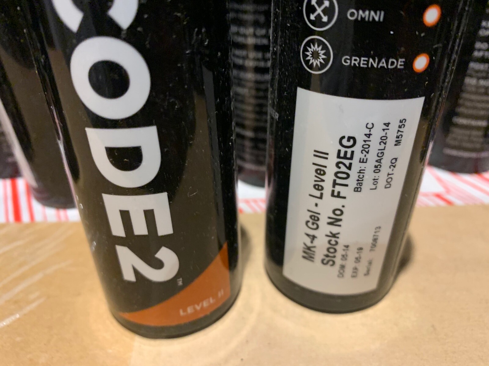 LOT OF 51 UNITS - CODE2 MK-4 LEVEL II PEPPER SPRAY GEL