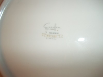 SYRACUSE CHINA WAYSIDE PATTERN FRUIT DINNER PLATES  SET OF 4