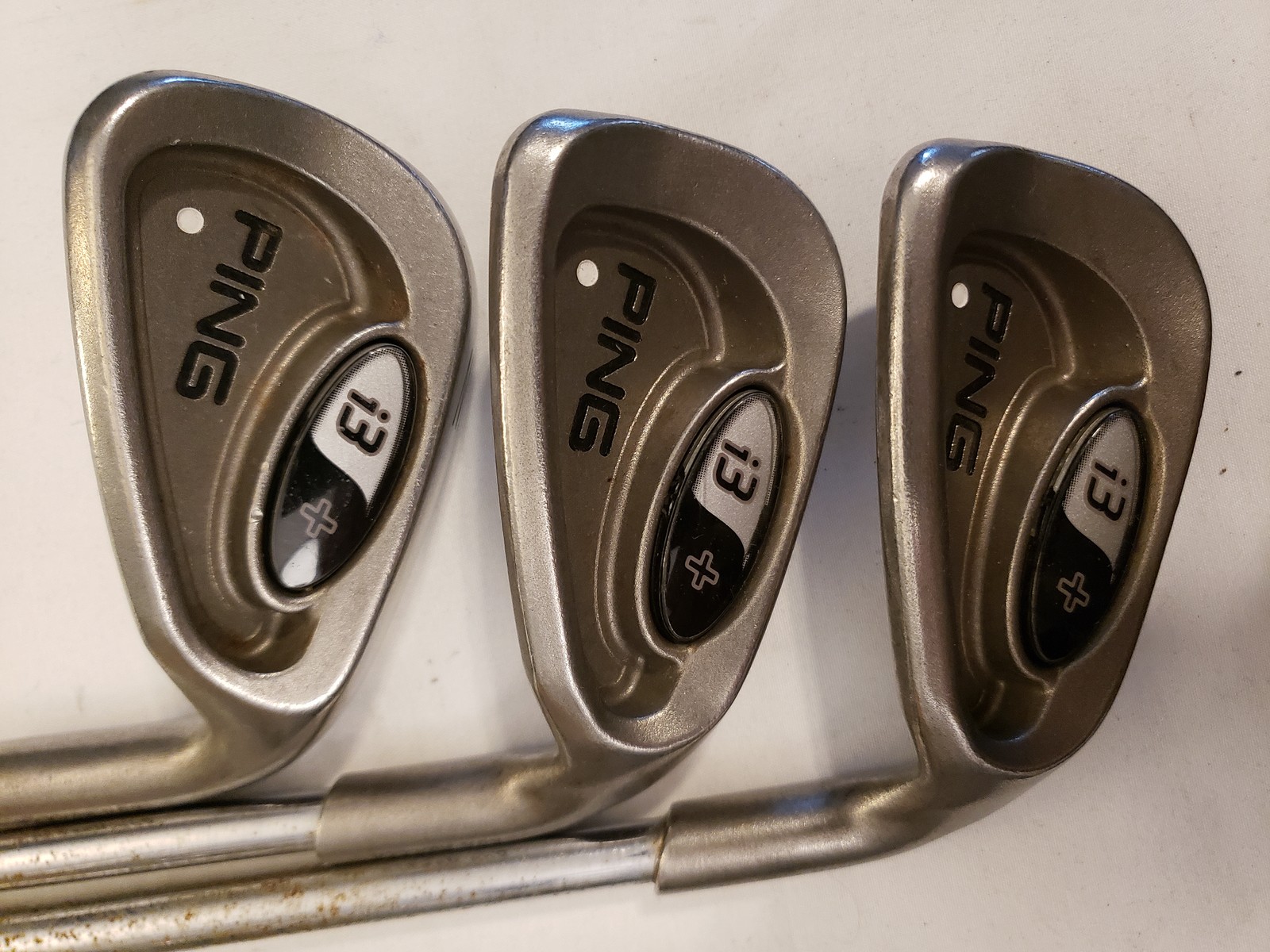 Used Ping i3+ Iron Set (4-PW) 7 Irons - White Dot - CS Lite Stiff - RH