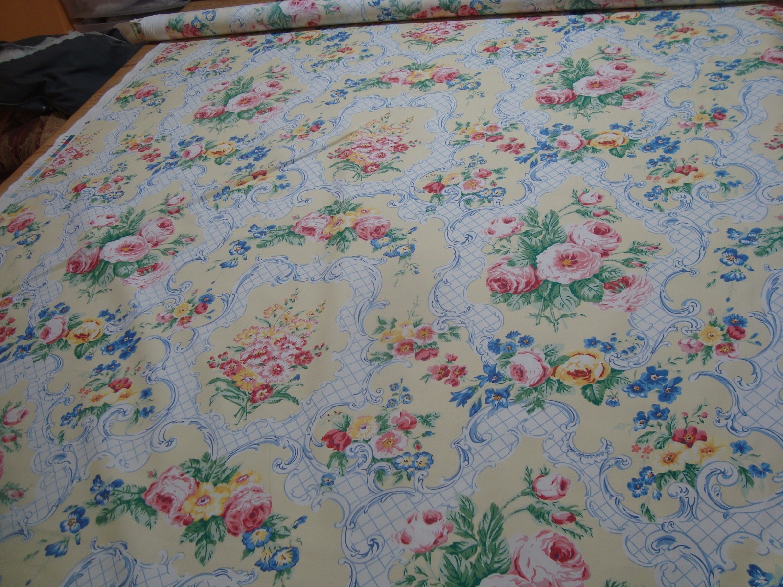 2 yds SCALAMANDRE ANTOINETTE Pastel DRAPERY FABRIC 54