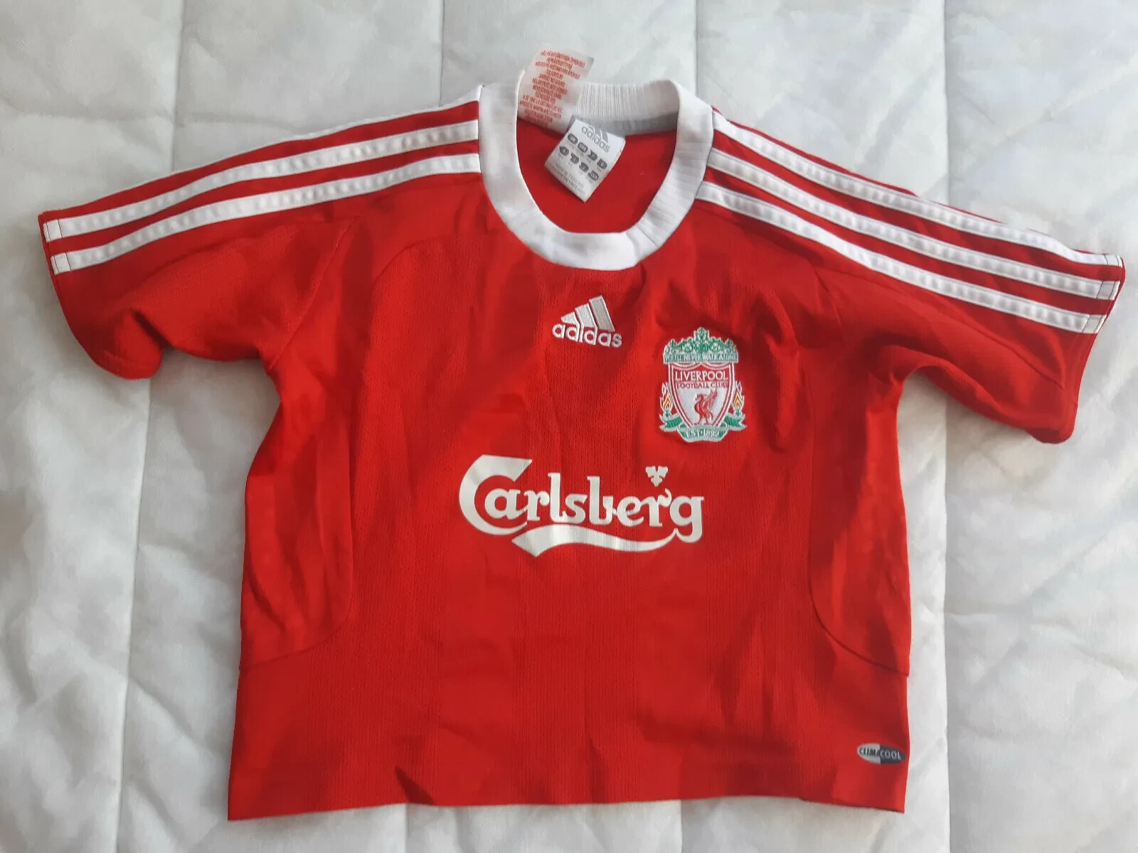 FC Liverpool 2008 - 2009 Home Jersey Adidas Red Shirt Size
