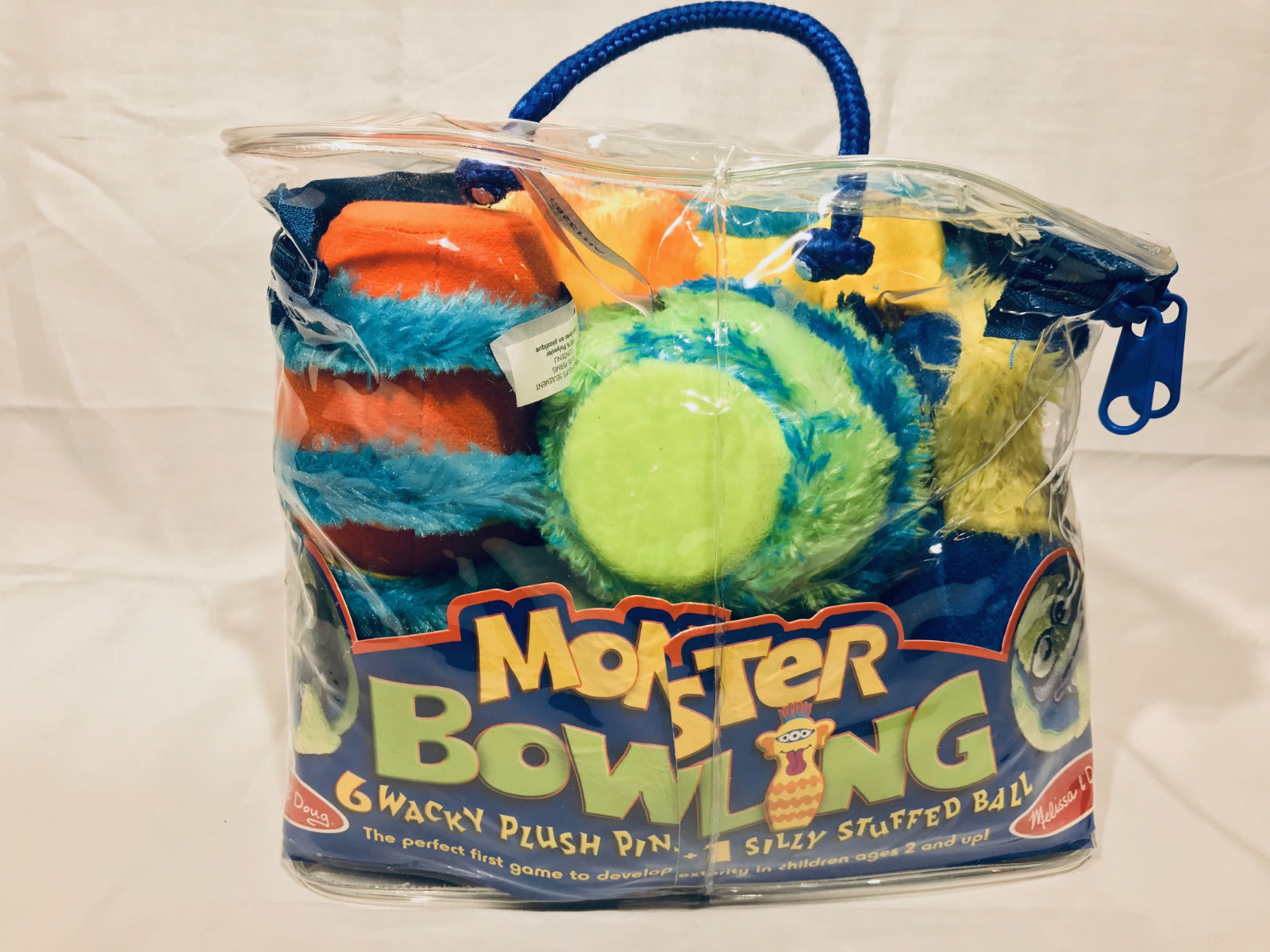 Melissa & Doug Monster Bowling Game Plush 6-Pin Bowling Game New