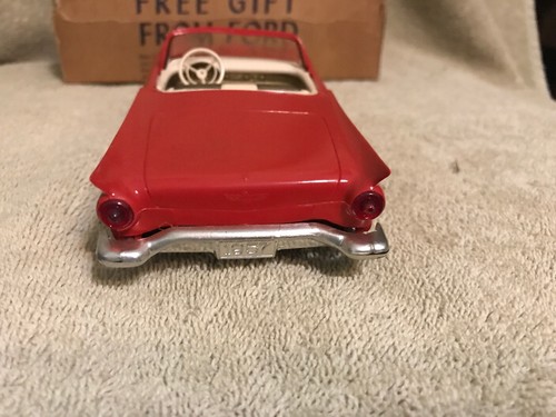 1957 AMT Ford Thunderbird Dealership Promo Toy Model Friction Car w Box