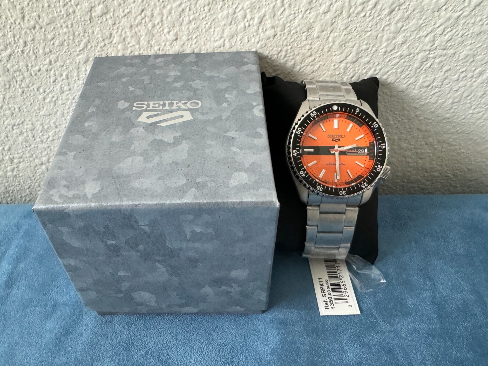 Pre-owned Seiko 5 Sports Special Edition Stainless Steel Watch For Men Srpk11