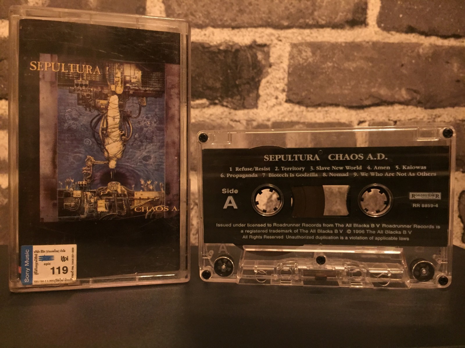 Sepultura Chaos A.D. (Roadrunner/Epic 1993) Kassette