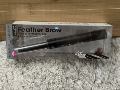 Physician's Formula Feather Brow Fiber/ Highlighter Duo 6787 Black/ Brown NEW